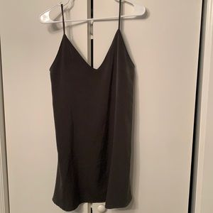 Medium olive silky dress from Lucca